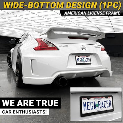 Premium Matte Black License Plate Frame