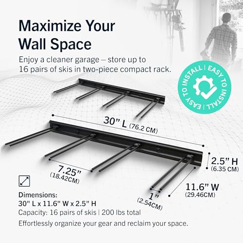Ski Rack Wall Mount