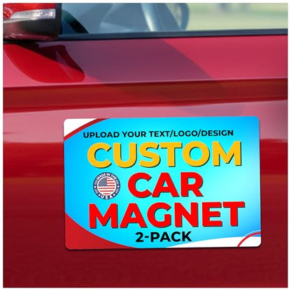 Custom Car Magnet 12x18 Inch 30 Mil 2 Pack (2 Count)