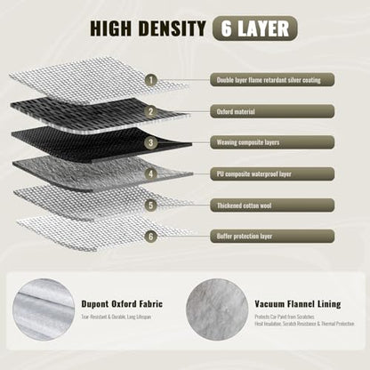 6 Layers Full Car Cover for Sedan