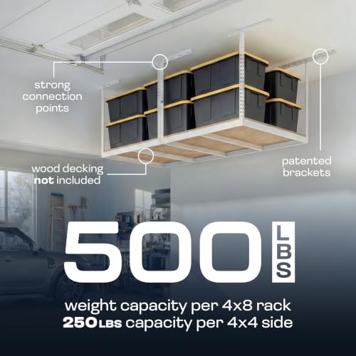 MonsterRax 4x8 Overhead Storage Rack Frame Kit