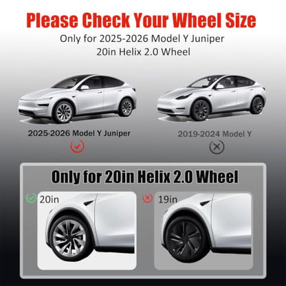 Rim Protector for Tesla 2025 2026 Model Y Juniper 20 Inch Helix Wheel Cover All