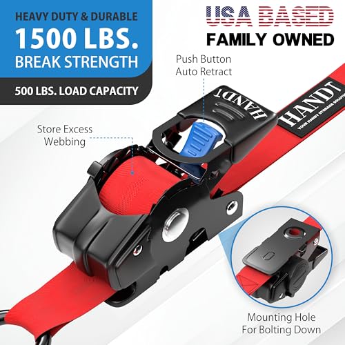 USA Based Retractable Ratchet Straps (2 Count)