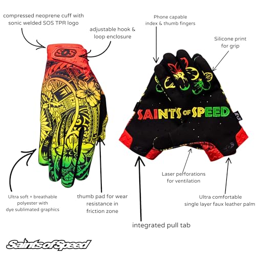 Rasta Trail Dirt Bike Gloves