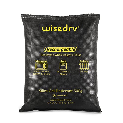 4 x 500 Grams [4.4 lbs] Rechargeable Silica Gel Car Dehumidifier (4 Count)
