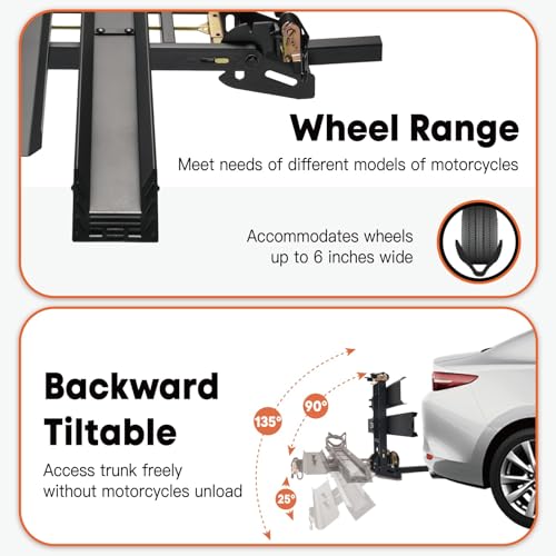 Motorack M1 Max Motorcycle Carrier with Ramp