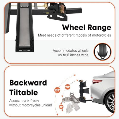 Motorack M1 Max Motorcycle Carrier with Ramp