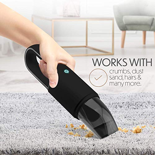 Portable Hand Vacuum Cleaner Handheld Cordless Cleaner for Dust Pet Hair Dirt Home Car Interior Lightweight
