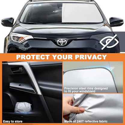 Foldable Front Windshield Sunshade fit for Toyota RAV4 2013