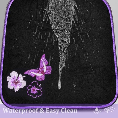 Embroidery Butterfly and Flower Car Floor Mats