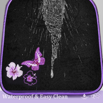 Embroidery Butterfly and Flower Car Floor Mats