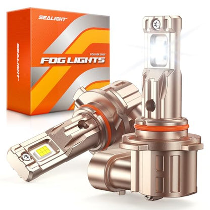 H10/9140/9145 LED Fog Light Bulbs, 18000LM Ultra Bright H10 Fog Lights, IP68 Waterproof Injection Sealed,Long Lifespan 80000 Hours, 1:1 Mini Size Easy Install 9145 LED fog lights, Pack of 2