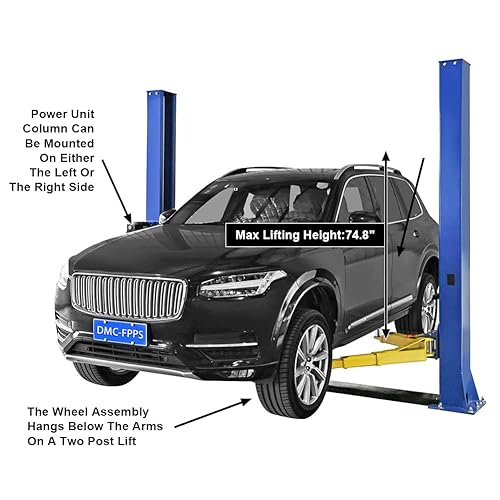 Car Lift 9 000lbs 2 Post Auto Lift Floor Plate Auto Truck Hoist for Home Garage