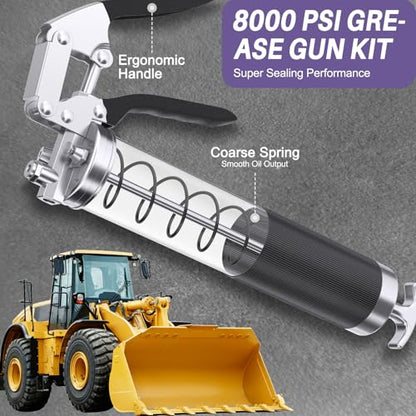 8000 PSI Heavy Duty Grease Gun Kit