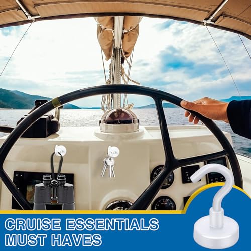 Magnetic Hooks for Cruise Essentials 2026 Cabins Door 12 Pack (12 Count)