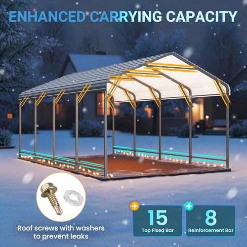 12 x 20 FT Metal Carport