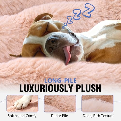 XL Hard Bottom Plush Furry Fuzzy Dog Seat Cover for Crew Cab Truck