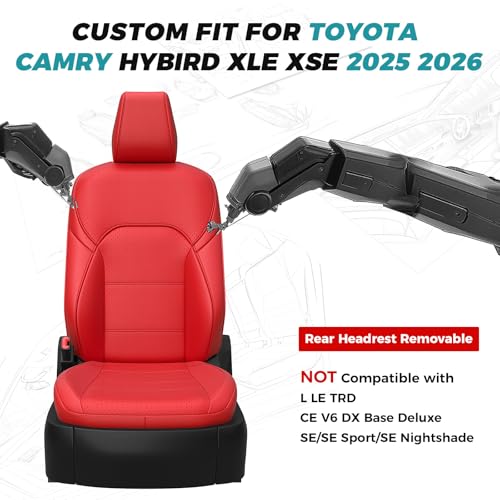 Custom Fit Seat Covers for Toyota Camry 2025 2026 Hybrid
