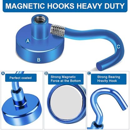 Magnetic Hooks for Cruise Cabins (12 Count)