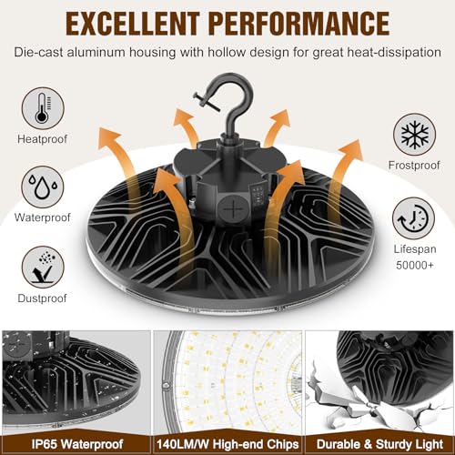 480V UFO LED High Bay Light 200W 150W 120W Adjustable
