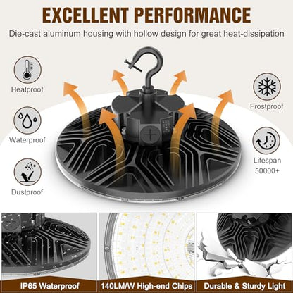 480V UFO LED High Bay Light 200W 150W 120W Adjustable