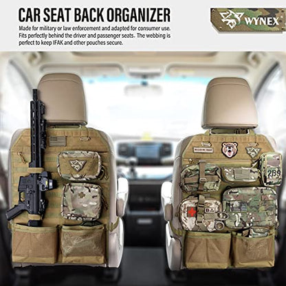 Molle Seat Back Car Organizer Fit Most Car F150 Jeeps Pickups Trucks
