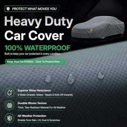Waterproof Heavy Duty Car Cover Custom Fit VW Beetle