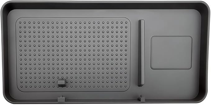 GGCLIMAX Car Organizer Compatible with Tesla Model 3 Y Behind Screen Storage Box Dashboard Organizer Hidden Tissue Holder Anti-Slip Mat Phone Bracket Accessories(Black)