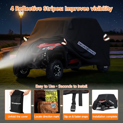UTV Cover Heavy Waterproof Denier Oxford Cloth for Polaris RZR Yamaha Can