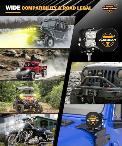 XP Ultra Series 3" LED Offroad Lights with DRL & Turn Signal 2