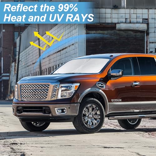Custom Fit Titan Windshield Sunshade for Nissan Titan 2020