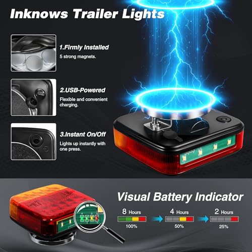 Wireless Magnetic Trailer Lights (2 Count)