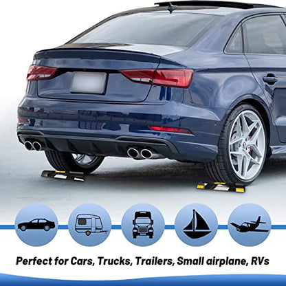New Updated 18" 2 PCS Heavy Duty Car Stopper for Garage (20 Count)