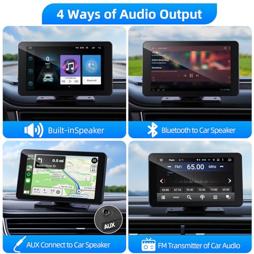 Wireless Carplay and Android Auto Screen for Car
