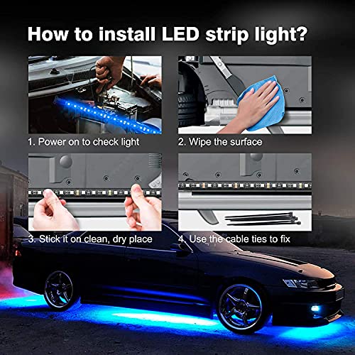 Car Underglow Lights (8 Count)