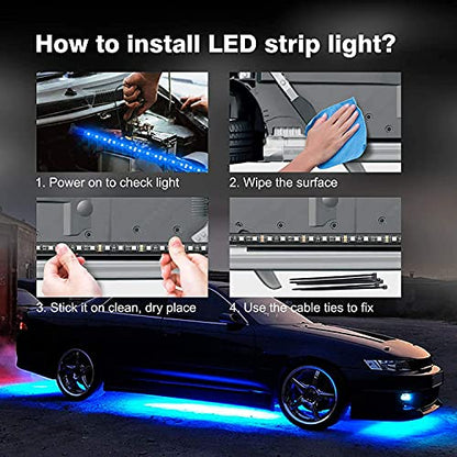Car Underglow Lights (8 Count)