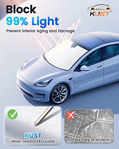Windshield Shade Custom Fit for Nissan Frontier 2022 2023 2024 2025 2026 Car Accessories Sun Shade Front Windshield Sun Visor Foldable Thicker 5