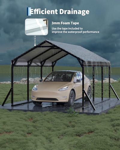 10x15x9 ft Metal Carport
