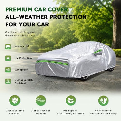 6 Layers Premium Hatchback Car Cover Waterproof All Weather Weatherproof UV Sun Protection Snow Dust Storm Resistant Outdoor Exterior Custom Form