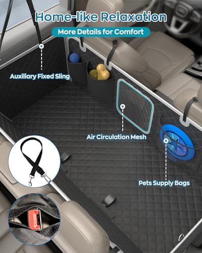 Dog Car Seat Cover for Back Seat