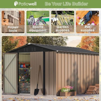 8x10 FT Outdoor Storage Shed