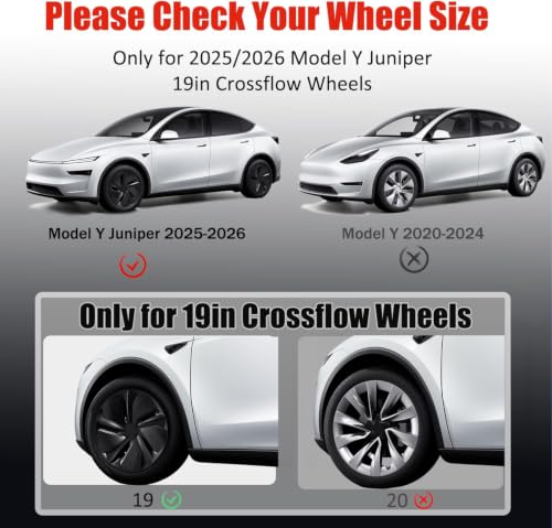 19 in Rim Protector for Model Y Juniper 19" Crossflow Wheel Cover All (4 Count)