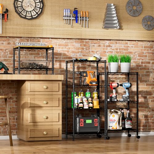 Small Wire 2 Shelves Pantry Metal Shelf Floor Organizer Under Desk