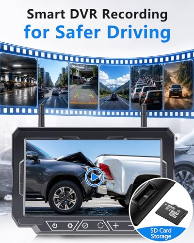 1080P HD 7 Inch Wireless Backup Camera