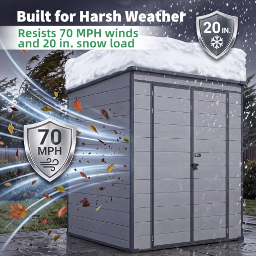 4'x6' Resin Outdoor Storage Shed