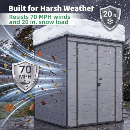 4'x6' Resin Outdoor Storage Shed