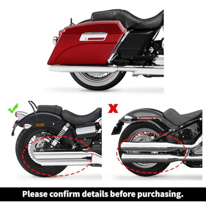Motorcycle Saddlebags Hard Saddle Bags For Harley Touring 1993 (2 Count)