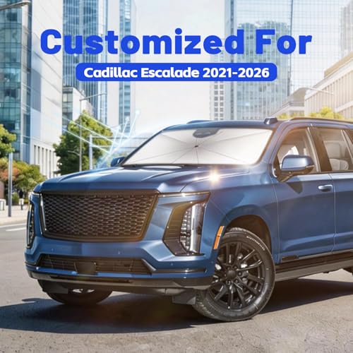 Car Windshield Sun Shade Umbrella for Cadillac Escalade 2021