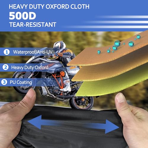 Motorcycle Covers with Side Box Waterproof Outdoor for Harley Davidson Touring Models Road King
