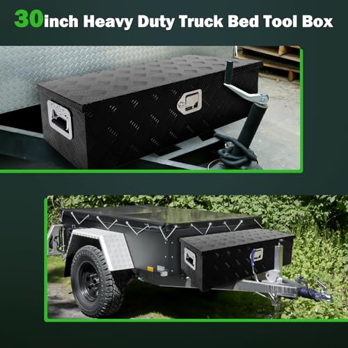 30 Inch Aluminum Diamond Plate Truck Bed Tool Box